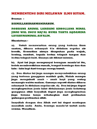 Sangat dianjurkan bagi setiap muslim yang akan bepergian, terutama untuk haji atau umrah, melakukan istikharah. Membenteng Diri Melawan Ilmu Hitam