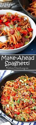 Make Ahead Spaghetti That You Can Even Freeze Nicky S Kitchen Sanctuary Perfect Pasta Recipe Skinny Pasta Recipes Pasta Dishes