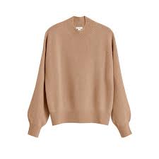 Recycled Cashmere Mock Neck Sweater Cuyana