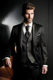 Black 3 Piece Suit Design Pin On Suits Blazers