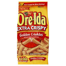 These crispy, golden delights are made from 100% real, . Ore Ida Extra Crispy Golden Crinkles