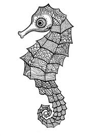 In coloringcrew.com find hundreds of coloring pages of mandalas and online coloring pages for free. 15 Coloring Pages Of Seahorse On Kids N Fun Co Uk Op Kids N Fun Vind Je Altijd De Leukste Kleurplaten Het Ee Mandala Design Art Doodle Art Designs Mandala Art