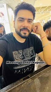 When I met Janhvi Kapoor ❤️😊, This was my first ever experience meeting a  star in real 😊, @janhvikapoor, #fan #moment #janhvikapoor #meet #memorable  #bollywood #star #mrandmrsmahi #love