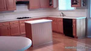The house i just bought has corian countertops that are in great shape and include an integrated sink with dish drainer, all of which i love. Resurfacing Corian Kitchen Countertops Youtube