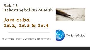 We did not find results for: Matematik Tingkatan 2 Kssm Bab 13 Kebarangkalian Mudah Jom Cuba 13 2 Jom Cuba 13 3 Jom Cuba 13 4 Youtube