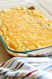 Pour mixture in baking dish; Overnight Breakfast Casserole All Things Mamma