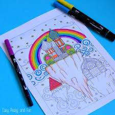 Drawn using rotring technical pens size. Sky City Coloring Page For Adults Easy Peasy And Fun