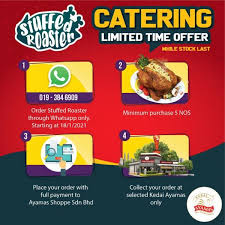 Maybe you would like to learn more about one of these? 18 Jan 2021 Onward Kedai Ayamas Catering Stuffed Roaster Promotion Everydayonsales Com