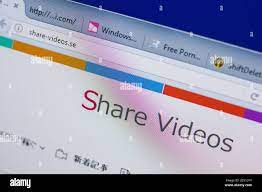 Ryazan, Russia - June 17, 2018: Homepage of Share-Videos website on the  display of PC, url - Share-Videos.se Stock Photo - Alamy