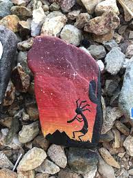 The Rock Art Is Southwest Inspired And Is A Perfect Gift For Anyone Who You Want To Show The True Beauty Rock Painting Designs Rock Painting Art Painted Rocks
