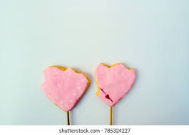 Maybe you would like to learn more about one of these? Two Eaten Heart Shape Cookies On Stock Photo Edit Now 785324227