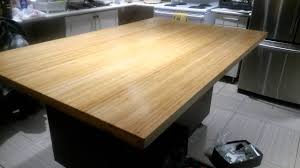 bamboo island counter top by varathane