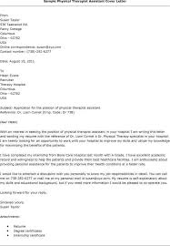Physical Therapist Assistant Cover Letter Resumes Letters Physical Therapist Assistant Occupational Therapy Assistant Lettering