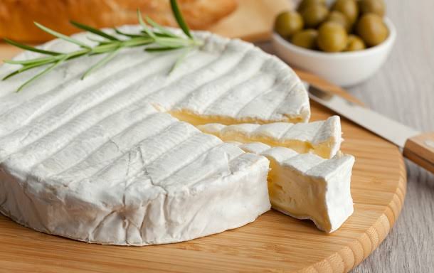 Soft ripened camembert cheese