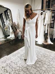 Loren By Alexandra Grecco Cloud Nine Collection The Loren Gown Is A Timeless Look And We Just Can T Flair Dress Modern Wedding Dress Long Wedding Dresses