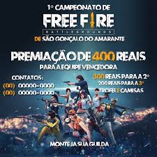 Banner Campeonato Freefire Como Fazer Banner Jogos Free Jogos