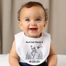 Personalized Baby Baptism Bib |just Got Dunked