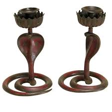 ✅ browse our daily deals for even more savings! Pair Of Cobra Candle Holders France Circa 1920s For Sale At 1stdibs