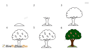 How To Draw A Mango Tree Step By Step Easy Drawing There are 900 mango tree for sale on etsy, and they cost $59.73 on average. how to draw a mango tree step by step