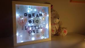 Fairy Lights In A Shadow Box Personalized Shadow Box Diy Baby Gifts Shadow Box