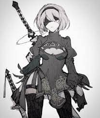 2b Nier Character Art Nier Automata Neir Automata