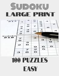 sudoku large print 100 puzzles easy sudoku for dummies blank sudoku grids suduko easy sudoku puzzles for adults saduku puzzle books large print paperback trident booksellers cafe