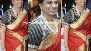 Subbirami reddy grand son anirudh reddy wedding. Pinky Reddy In Red Saree Fashionworldhub