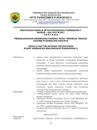 Sk pendelegasian tugas sebagai supervisor doc. Surat Pendelegasian Wewenang Pdf