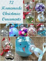 Once dry, attach a length of felt or twine to the edge with hot glue. 12 Homemade Christmas Ornament Ideas Christmas Diy