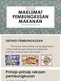Contoh iklan makanan adalah sebagai berikut : Maklumat Pembungkusan Makanan