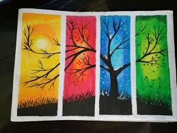 Inspired By Artandsketch I Tried Using Oilpastels And Poster Colors After A Very Long Time It Came Ou Poster Color Painting Watercolor Art Diy Oil Pastel Art