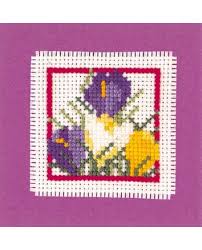 Number of colors used in this chart: Mini Card Crocus
