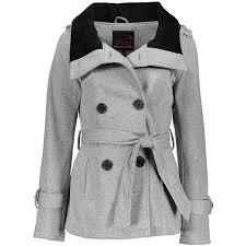 yoki heather gray belted fleece coat 17 liked on