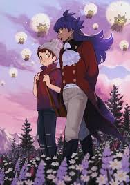 leon, victor, and eldegoss (pokemon and 1 more) drawn by amakara000 |  Danbooru