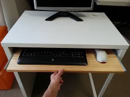 Ikea Micke Desk With Keyboard Tray Ikea Hackers Micke Desk Ikea Micke Desk Ikea Micke