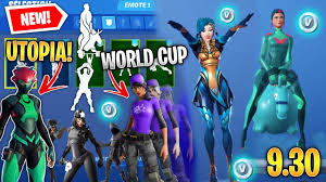 Submitted 7 days ago by leaksstormscar. New All Fortnite V9 30 Leaked Skins Emotes Utopia World Cup Bouncer Shadow Legends Huge Youtube