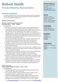 bank job resume samples