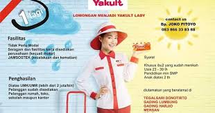 Gaji yakult lady did you know yakult originally came in glass bottles / the yakult lady home delivery system was introduced in 1963 while the yakult lady system started in. Lowongan Kerja Yakult Semarang Lulusan Sma Hugo Job Loker