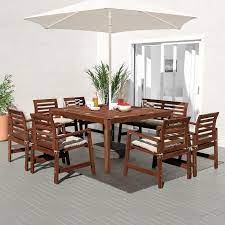 applaro طاولة خارجية صباغ بني 140x140 سم ikea