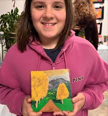 My older kids got to make plexiglass sheets into a layered acrylic painting  with 3-d depth! I will post a how to video if you're wanting to try this!  They turned out