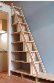 Steep Stairs W Shelves Tiny House Interior Design Tiny House Stairs Tiny House Interior