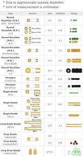 No Stash Miyuki Beads Miyuki Beads Bead Size Chart Beaded Jewelry Designs