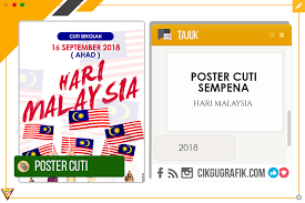 Are you itching to travel too? Poster Cuti Sekolah Hari Malaysia 2018 Koleksi Grafik Untuk Guru