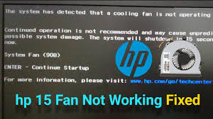 The System Has Detected That A Cooling Fan Is Not Operating Correctly Hp Fan Error 90b Fixed Youtube