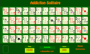 The offline version includes all the features of the online version except that it only has four decks and no statistics are recorded or available for viewing. Addiction Solitaire An Online Classic Card Game