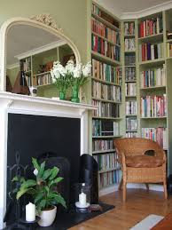 Diy Fitted Bookshelves In Our Lounge Using Maine Modular Shelf Units From Argos Painted Cooking Ap Farrow And Ball Bedroom Living Room Green Green Bookshelves