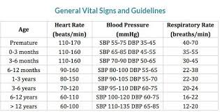 pediatric vital signs chart 6 template format