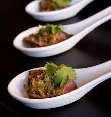 Ostrich Steak With 4 Herb Chimichurri Sauce Appetizer Chimichurri Sauce Lchf Recipes Appetizers