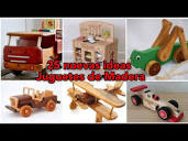 25 ideas para proyectos en madera ( juguetes de madera ) - YouTube