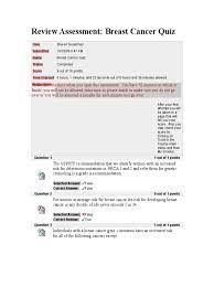 Take our breast cancer quiz to see if you're in the know—some of the answers may surprise you. Breast Cancer Quiz Mammography Breast Cancer